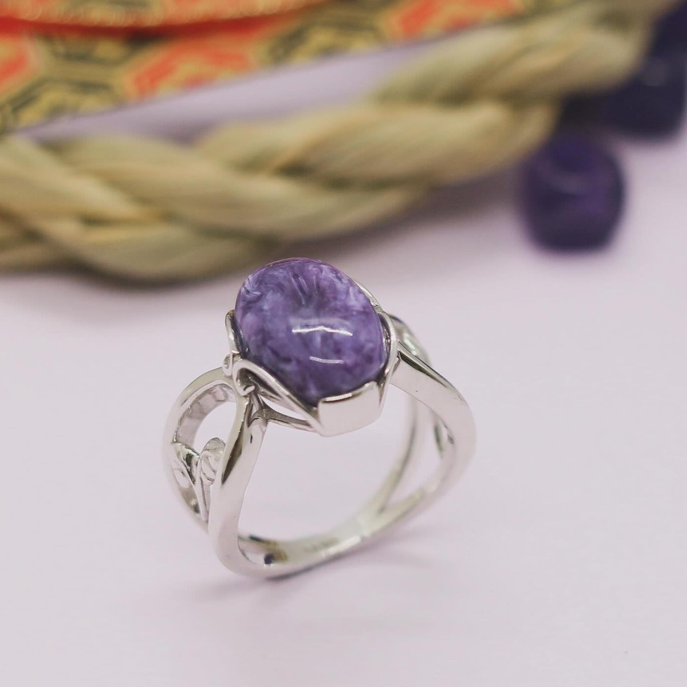 紫龍晶戒指Charoite Ring