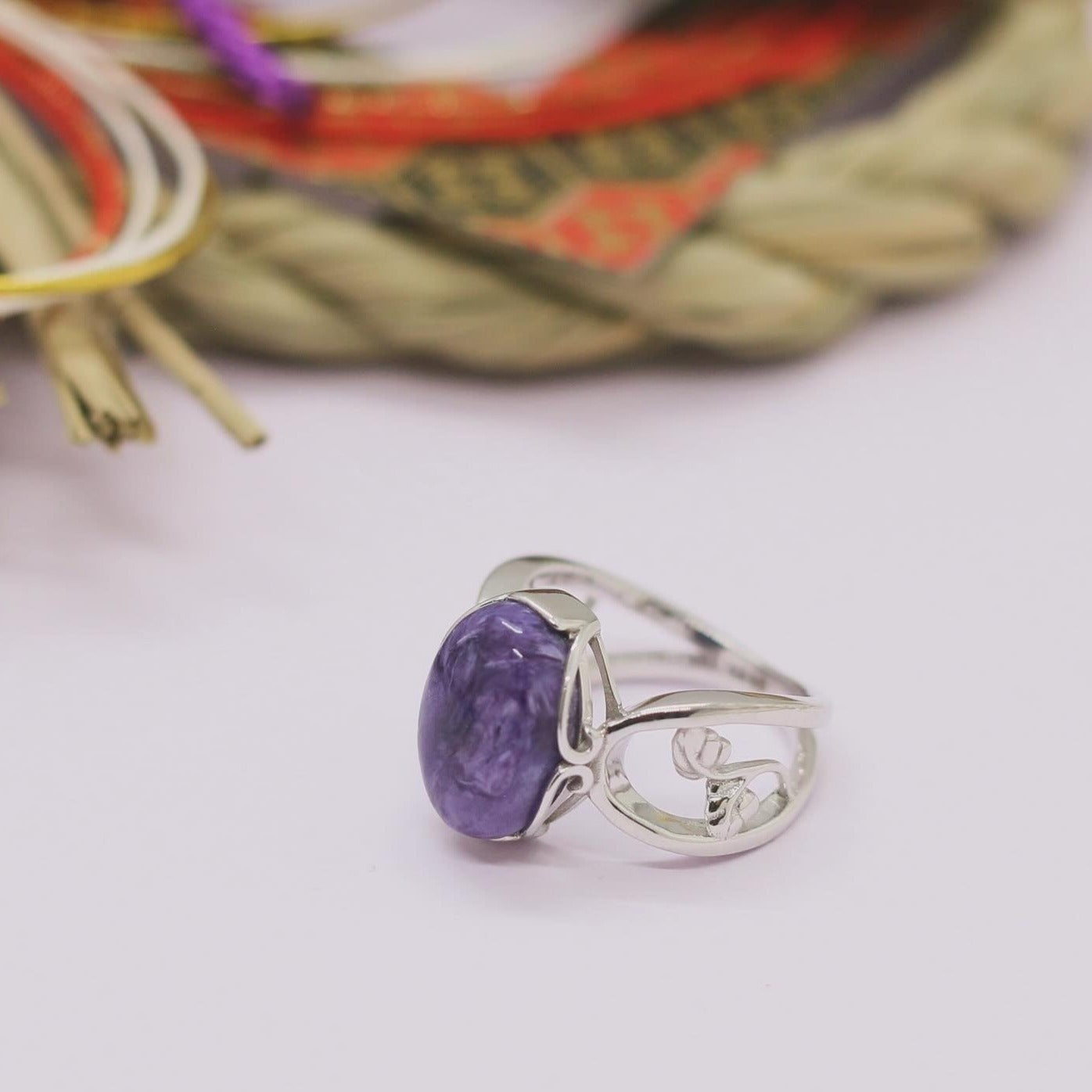 紫龍晶戒指Charoite Ring